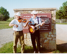 George McClure on tour, visiting Apache and Geronimo's Gravesites, Oklahoma